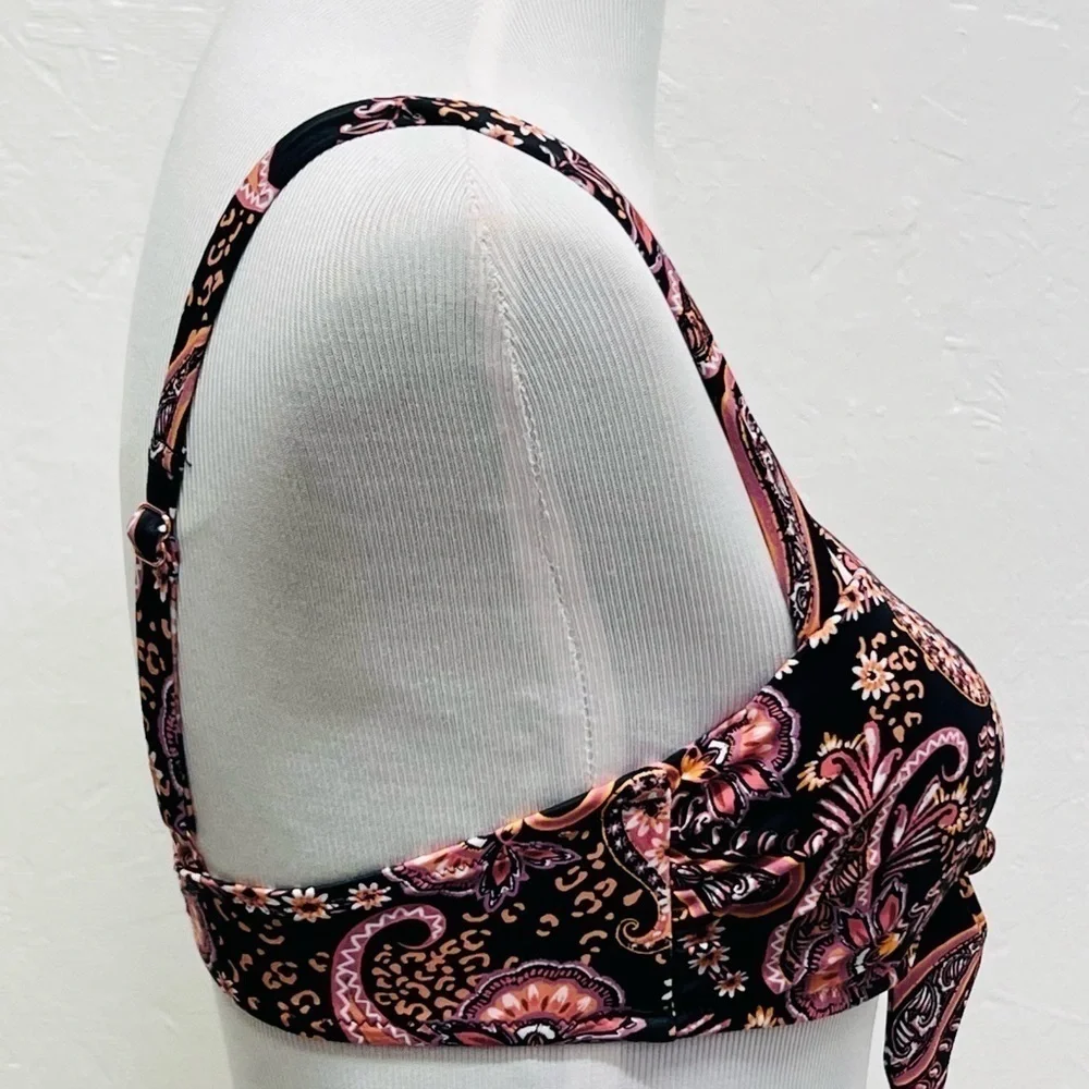 Women’s Paisley Bralette Bikini Top - Shade & Shore